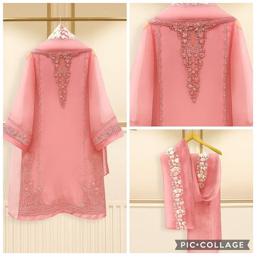 CODE IF 109 EmbroideDressred Unstitched 3 Pcs